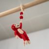 Babyspielzeug Spielbogenanhänger Affe rot