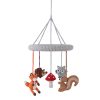 Crochet Baby Mobile with FOREST ANIMALS Hedgehog, Owl, Fox and Squirrel | handmade by SindiBaba