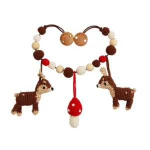 Gehäkelte Kinderwagenkette Reh AUDREY