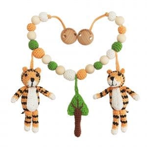 Gehäkelte Kinderwagenkette Tiger TONI