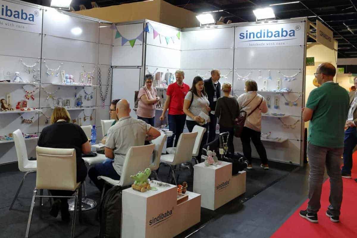 SINDIBABA-Messestand auf der Kind+Jugend 2019 in Köln