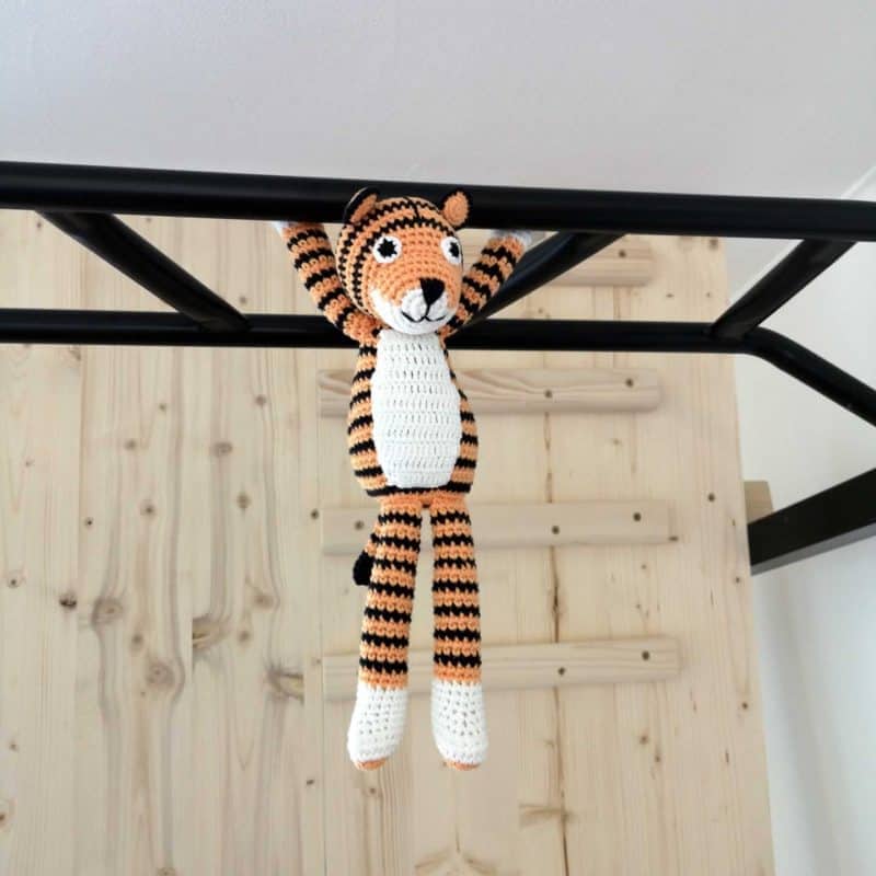 Tiger TONI am Fitness-Turm