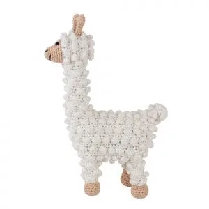 Gehäkeltes Kuscheltier Lama LUKE - Seitenansicht