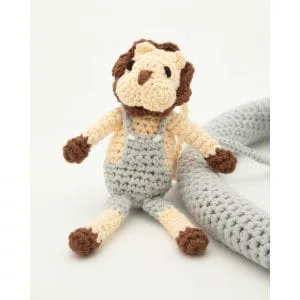 Gehäkeltes Baby-Mobile SAFARI 2 - Löwe vergrößert