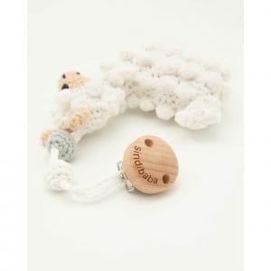 Kinderwagenspielzeug Lama Bio - mit Clip