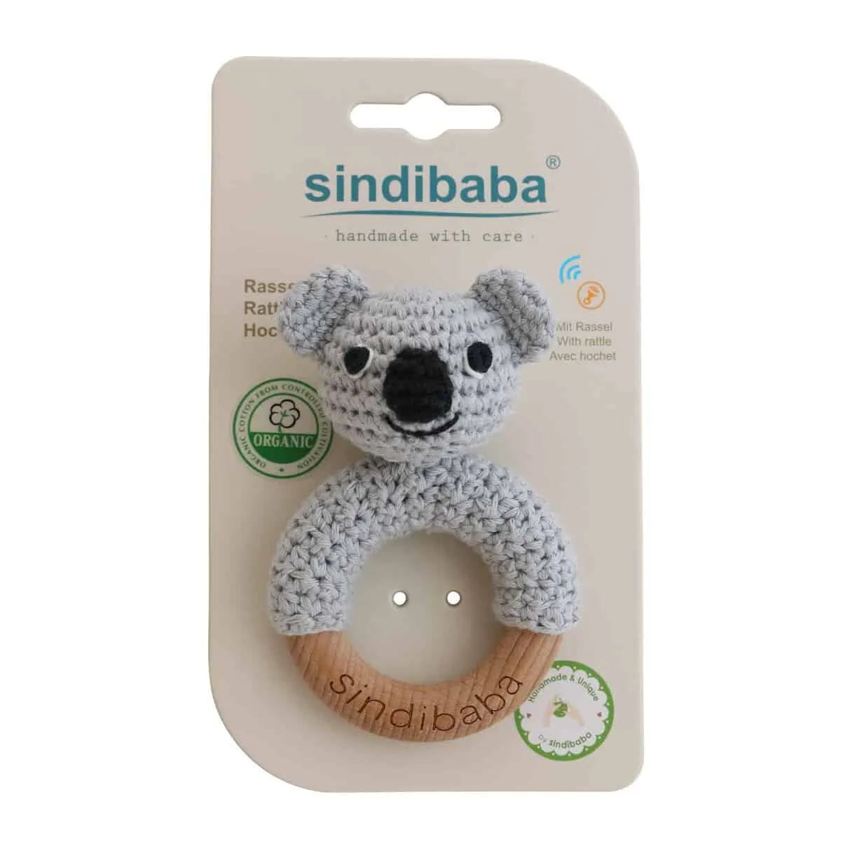 Crocheted grasping toy Koala COCO (organic) - Image 3