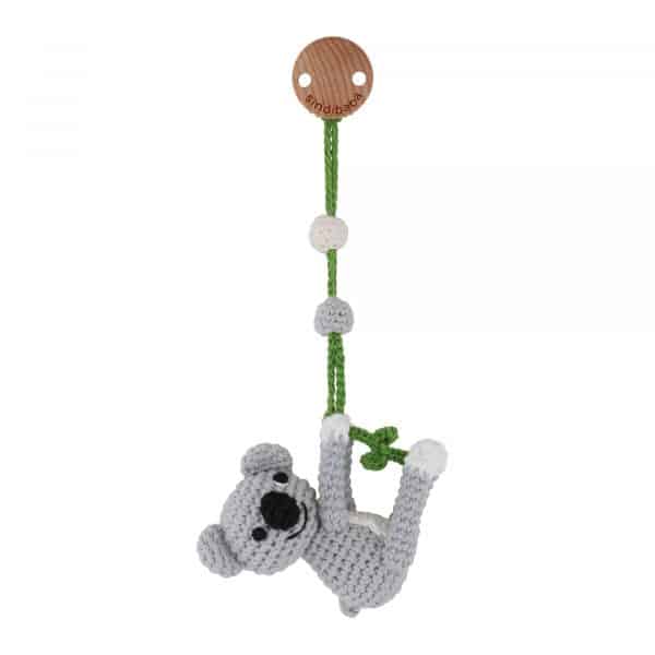 Gehäkelter Kinderwagenanhänger Koala COCO Bio