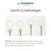 Infografik - Flex-Ringe in Beige sind leicht zu befestigen