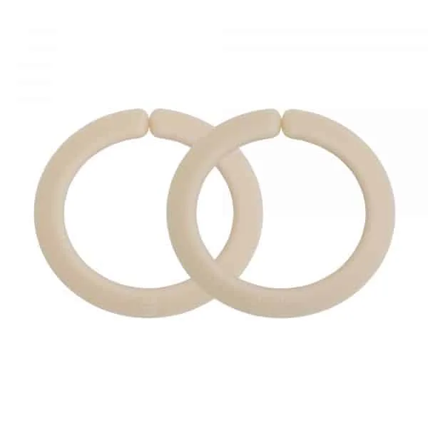 Spielzeug Befestigungsringe in Beige - 2er Set