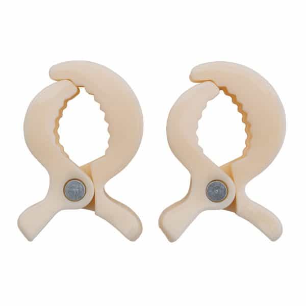 Spielzeug Befestigungsklammern in Beige - 2er Set - Rückseite