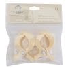 Spielzeug Befestigungsklammern in Beige - 2er Set - in Verpackung