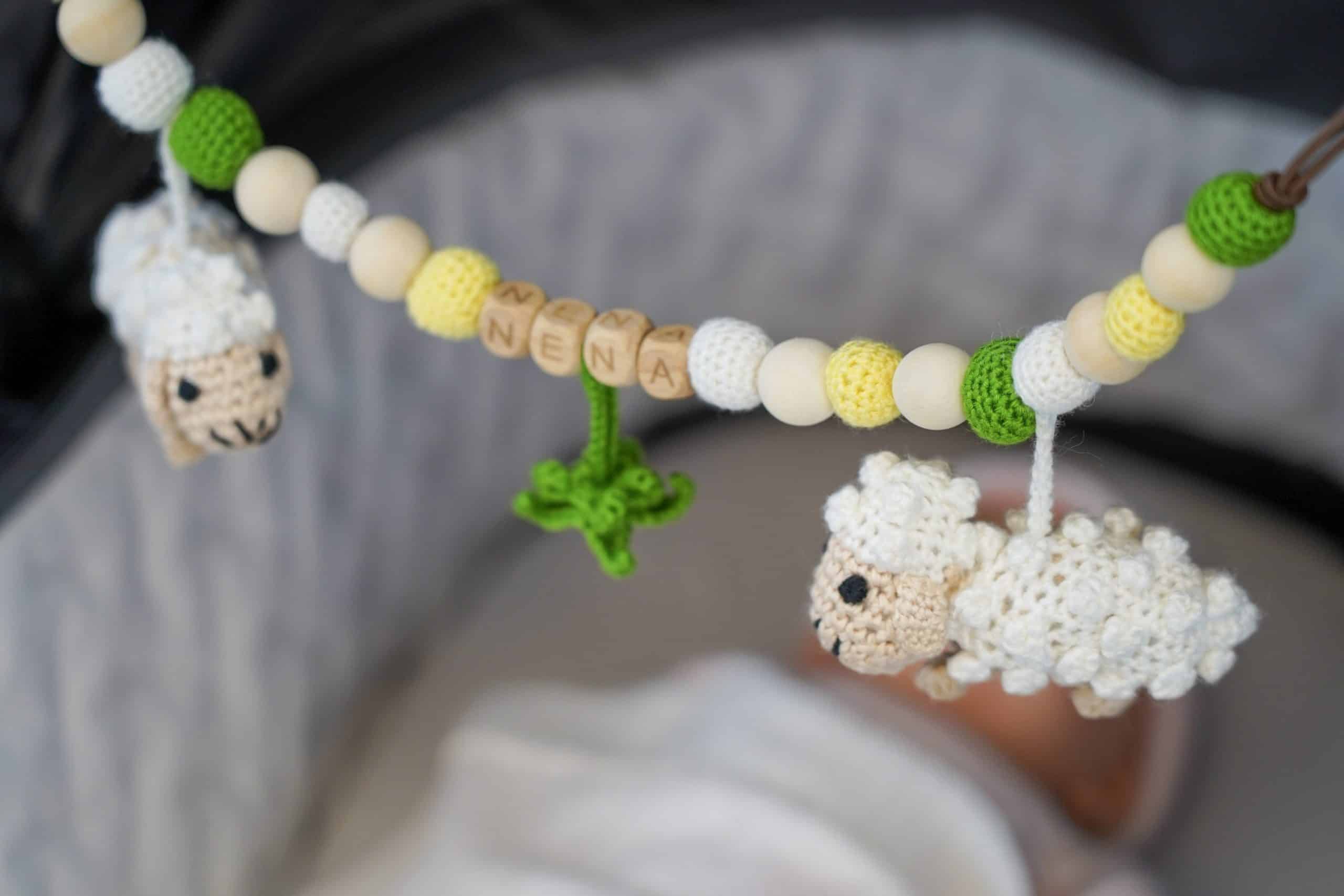Kinderwagenkette personalisiert mit Wunschname NENA - 2