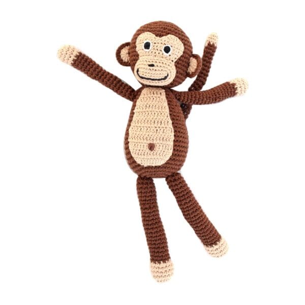 Gehäkeltes Kuscheltier Affe CHARLIE Bio