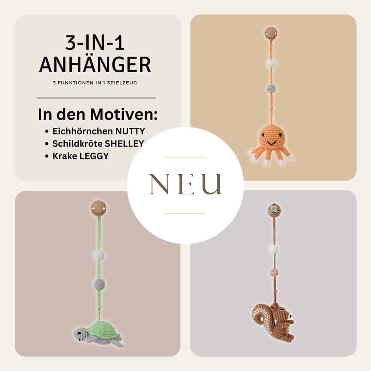 Produktneuheiten - 3in1 Baby-Hängefiguren