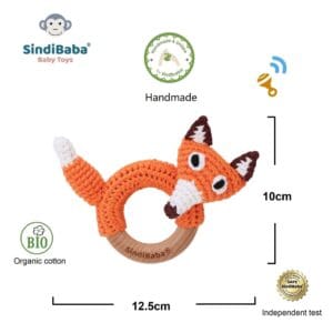 12554 - Gehäkelter Greifling Fuchs FRED Bio - Infografik