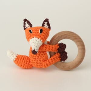 3in1 Hängespielzeug & Babyrassel Fuchs FRED (Bio) - Babyrassel