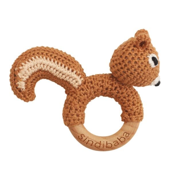 12557 - Gehäkelter Greifling Eichhörnchen NUTTY Bio