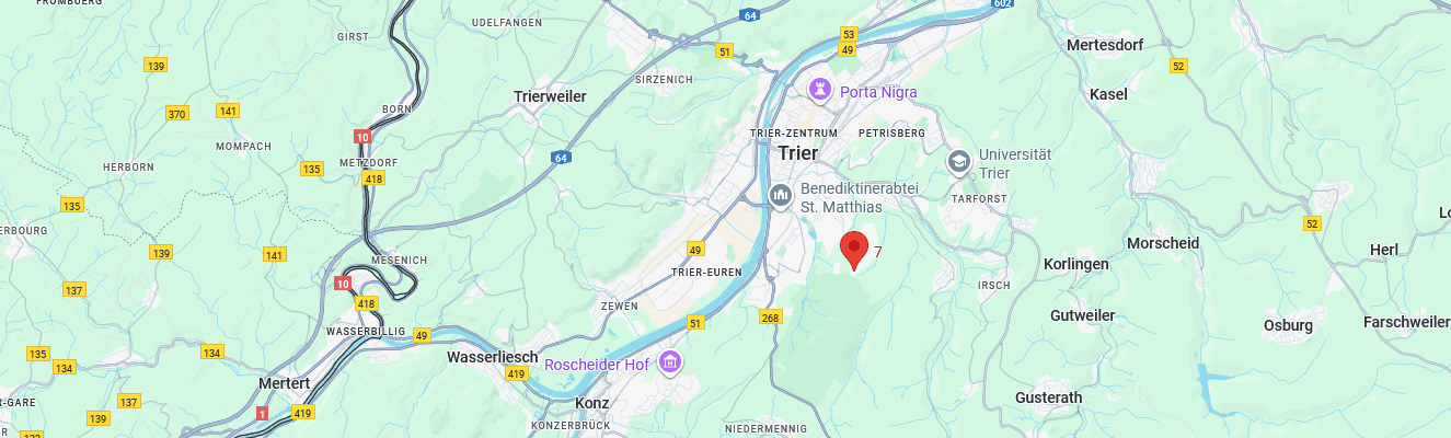 Google-Maps-Ausschnitt mit dem SindiBaba Büro & Versandlager